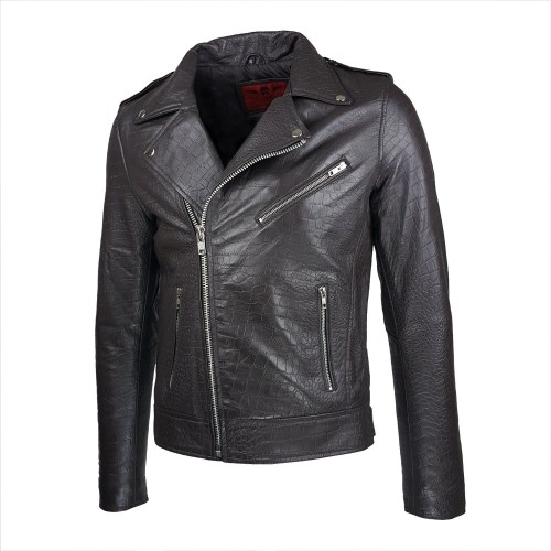 Perfecto Dravik cuir imprimé