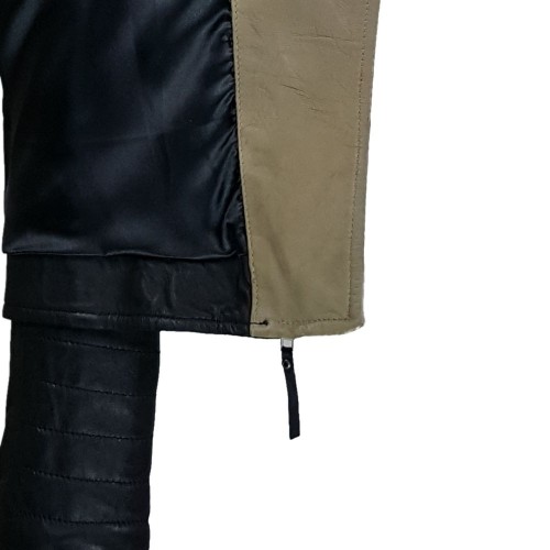 perfecto cuir femme bi-colores noir brige