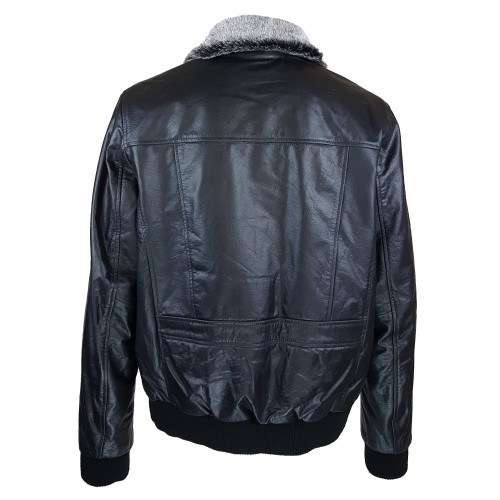 Fly Jacket Commandant en cuir de buffle noir