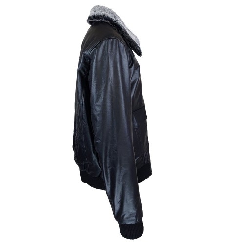 Fly Jacket Commandant en cuir de buffle noir