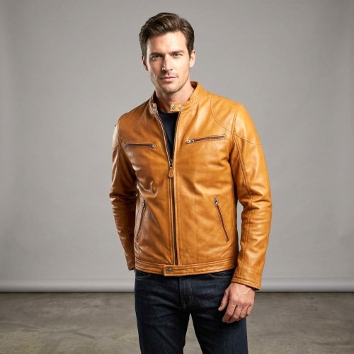 Blouson Sunset Cruise cuir homme