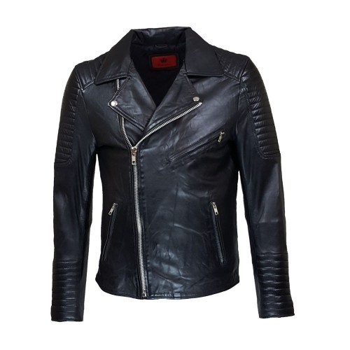 Blouson Perfecto Noir Élite pour homme
