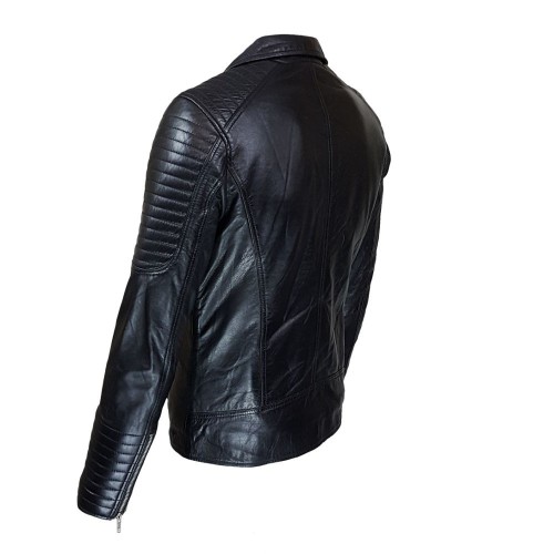 Blouson Perfecto Noir Élite pour homme